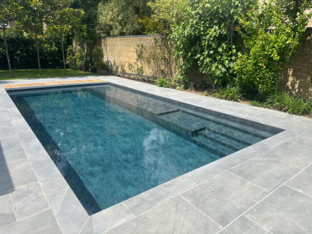 new build outdoor swimming pool