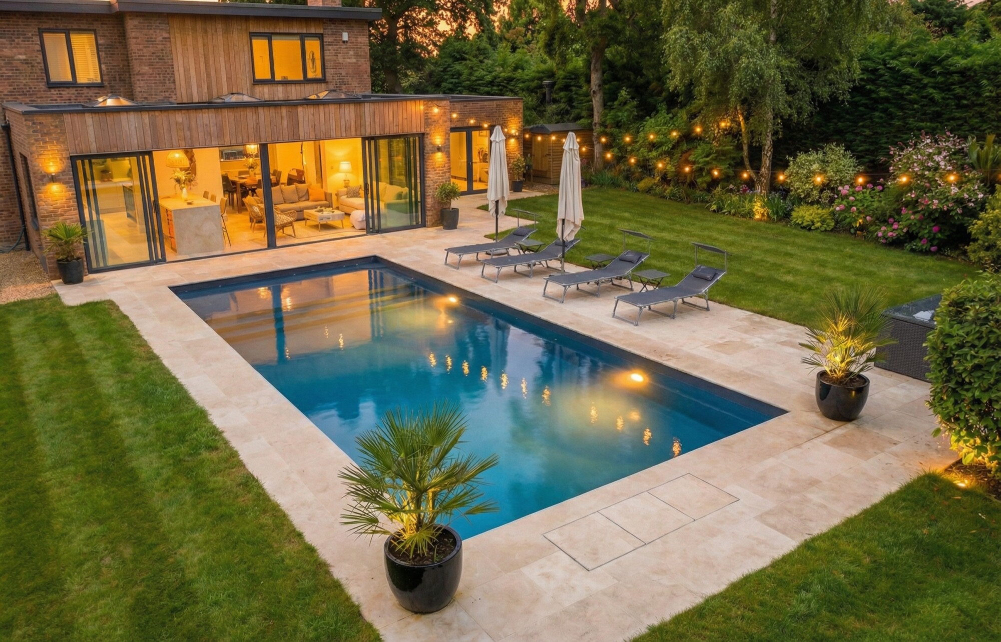 Swimming pool construction by Desjoyaux Pools